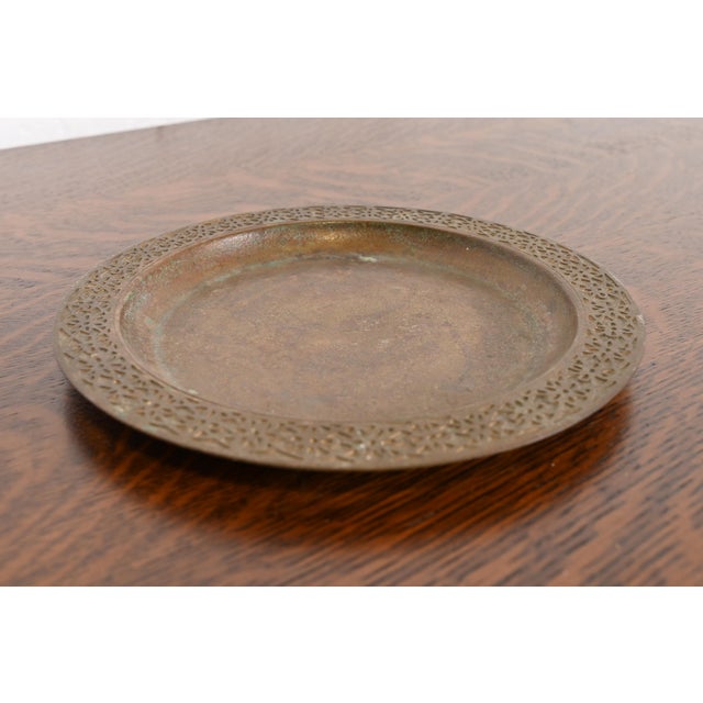A gorgeous Arts & Crafts or Art Deco period bronze plate By Tiffany Studios (signed to the underside) New York, USA, Early...