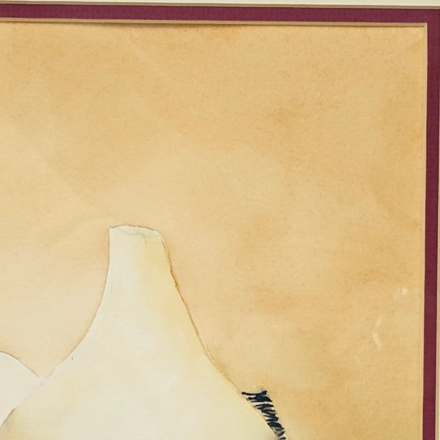 Still Life Turnip Vegetable Watercolor Painting Signed Earl Rema Ault For Sale In San Francisco - Image 6 of 10
