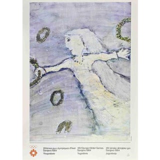 XIV Olympic Winter Games Sarajevo Poster, 1984 For Sale
