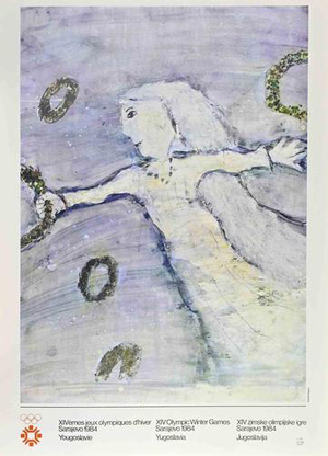 XIV Olympic Winter Games Sarajevo Poster, 1984