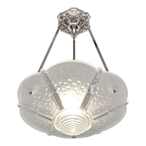 French Art Deco Pendant Light by Muller Freres 1930 France