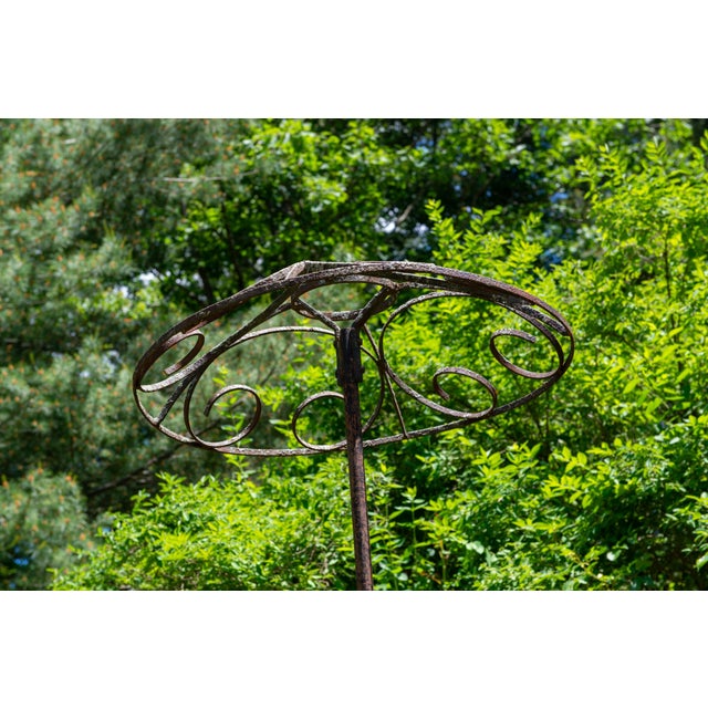 Metal Set of Four French garden Rose Trees For Sale - Image 7 of 12
