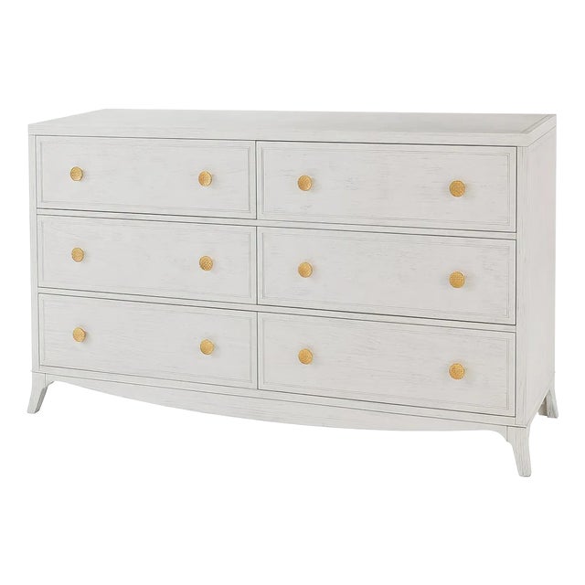 Classic White Double Dresser For Sale