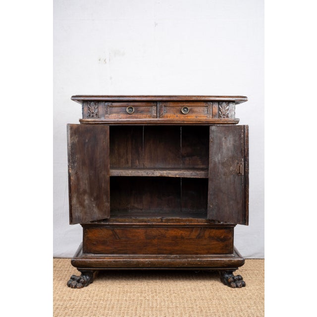 18th Century Carved Oak Italian Cabinet For Sale - Image 11 of 16