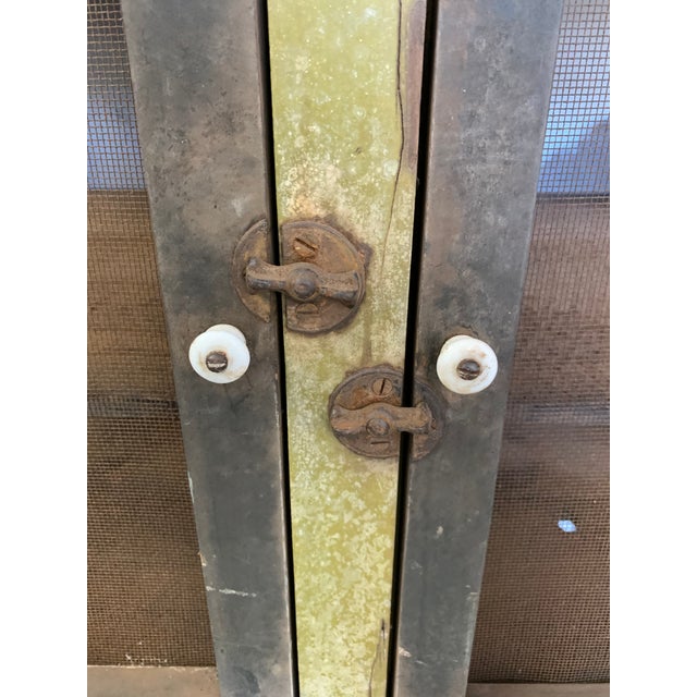 Early Primitive Pie Safe Kitchen Hutch Wire Screen For Sale In Richmond - Image 6 of 9