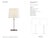 Visual Comfort Signature Dauphine Table Lamp in Aged Iron with Linen Shade Designer: Visual Comfort Signature Height:...