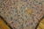 1850s Antique Chinese Floral Square Coral Textile Art Flat Weave Rug For Sale - Image 4 of 6