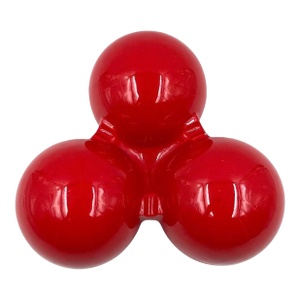 Roberto Rigon, Space Age Red Ceramic Ashtray, Bertoncello Italy Circa 1970