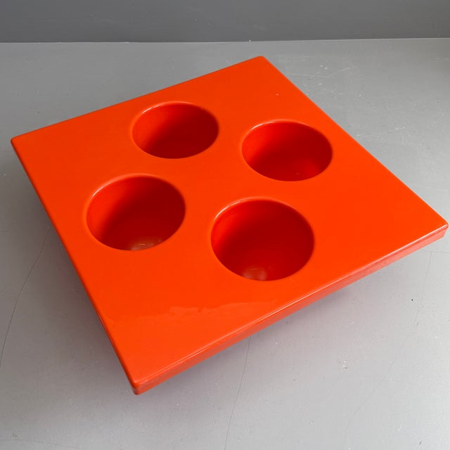 Orange Space Age Plastic Lounge Table, 1970s For Sale - Image 8 of 14