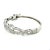 Mid 20th Century Vintage Retro Old European Cut Diamond Bangle With Filigree and Milgrain Finish For Sale - Image 5 of 7