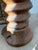 Late 20th Century Organic Live Edge Solid Wood Pedestal Side Table For Sale - Image 4 of 12