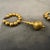 Modern A Set of 1980s Costume Jewelry Gilt Metal Italian Earrings For Sale - Image 3 of 9