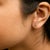 Haus of Brilliance 10K White Gold 1/10 Cttw Diamond 'X' Initial Stud Earring For Sale - Image 4 of 5