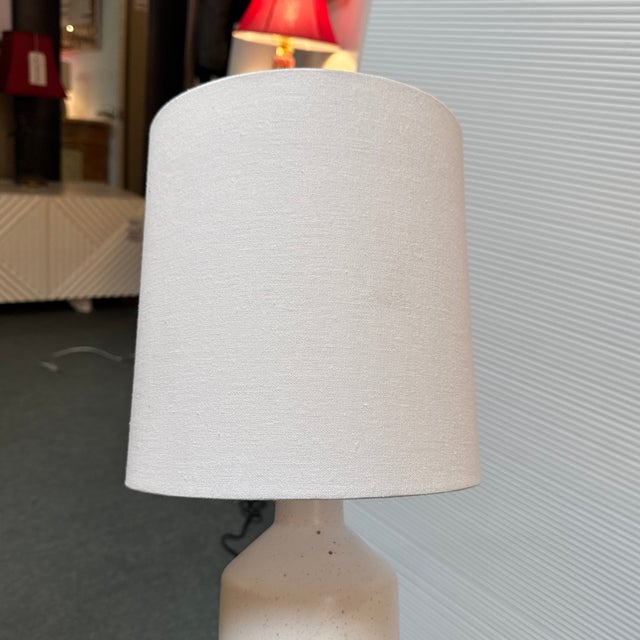 Ceramic Rejuvenation Leahy Speckled Ceramic Table Lamp For Sale - Image 7 of 9