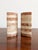 Vintage Striped Travertine Demilune Bookends by Fratelli Mannelli, 1970s, Set of 2 For Sale - Image 4 of 16