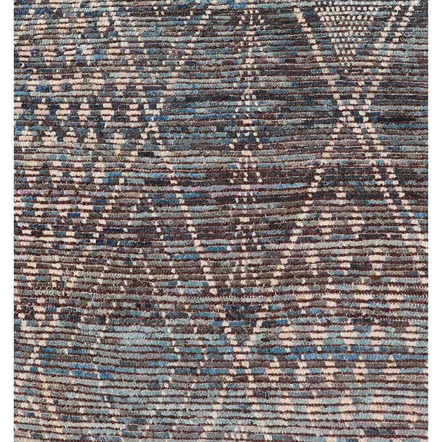 Keivan Woven Arts Modern Long distressed Moroccan Runner in All-Over Tribal Design Measures: 3'3 x 15'11 Keivan Woven Arts...