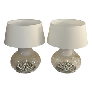 Large Table Lamps from Selenova, Murano, Italy, 1970s, Set of 2 For Sale