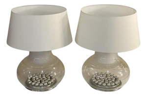 Large Vintage Murano Table Lamps by Goffredo Reggiani for Reggiani, 1970s, Set of 2