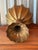 Large Vintage Scalloped Ribbed Brass Pedestal Compote Bowl For Sale In Seattle - Image 6 of 11