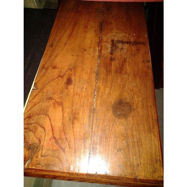 Wood 19th Century Antique Anglo-Burmese Colonial Inlaid Teak Chest of Drawers For Sale - Image 7 of 10