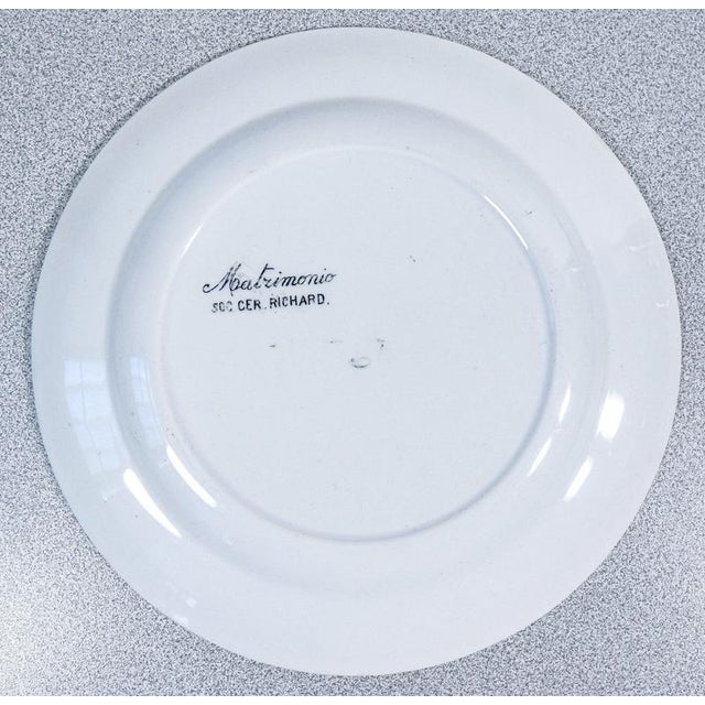 Wedding Series Plates in Porcelain by S.C.Richard, 1890s For Sale - Image 11 of 18