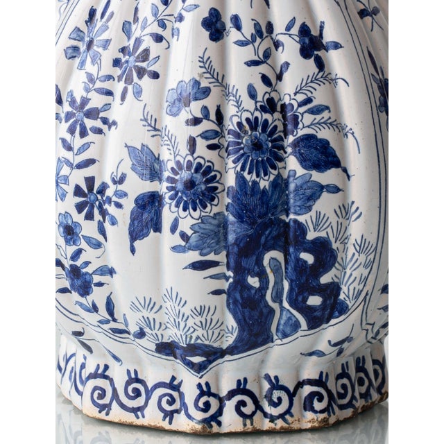 Ceramic Delft-Style Blue and White Ceramic Table Lamp by Samson, 1880-1910 For Sale - Image 7 of 17