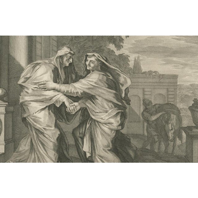 Early 18th Century Christian Art Print Annunciation of Mary and Visitation, 1700, Paper For Sale - Image 5 of 10