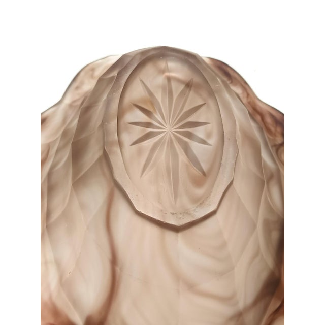 Sepia Calcedony Glass Trinket Bowl by George Davidson, UK, 1940s For Sale - Image 11 of 12