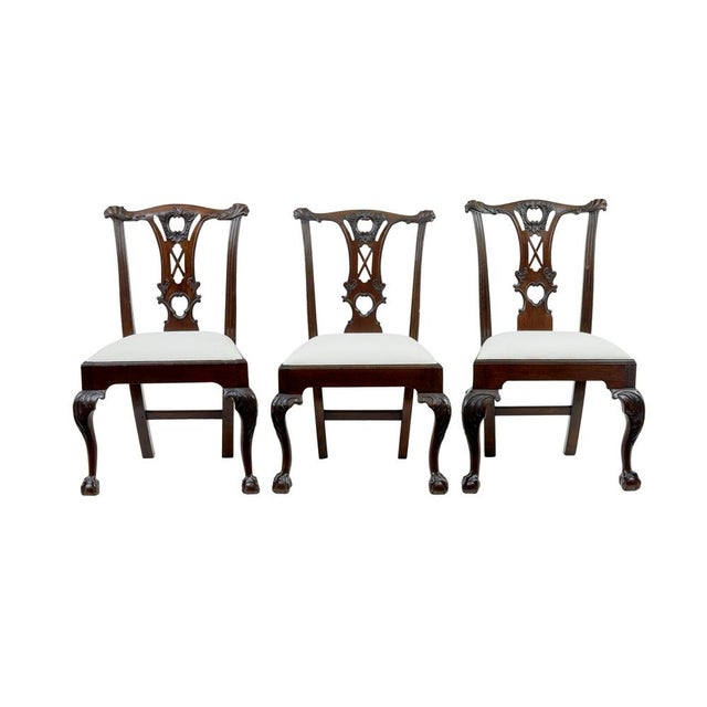 19th Century Chippendale Dining Chairs, 1860s, Set of 10 For Sale - Image 3 of 12