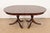 Wood Henkel Harris Georgian Banded Mahogany Double Pedestal Extension Dining Table, Newly Refinished For Sale - Image 7 of 15