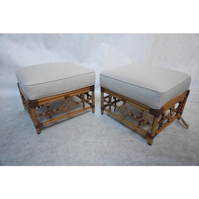 Celerie Kemble Lane Venture Mimi Outdoor Ottomans by Celerie Kemble, A Pair For Sale - Image 4 of 11