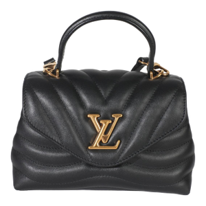 Black Calfskin New Wave Hold Me Top Handle Bag