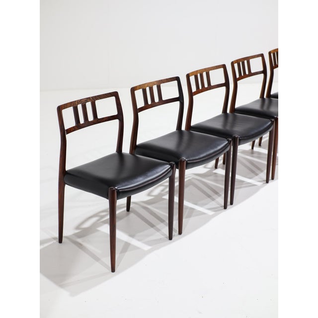 Model 79 Chairs in Rosewood by Niels Otto Møller for J.L. Møllers, 1960s, Set of 6 For Sale - Image 17 of 18