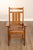 Brown Stickley Mission Collection Pair of Harvey Ellis Inlaid Oak Dining Armchairs For Sale - Image 8 of 12