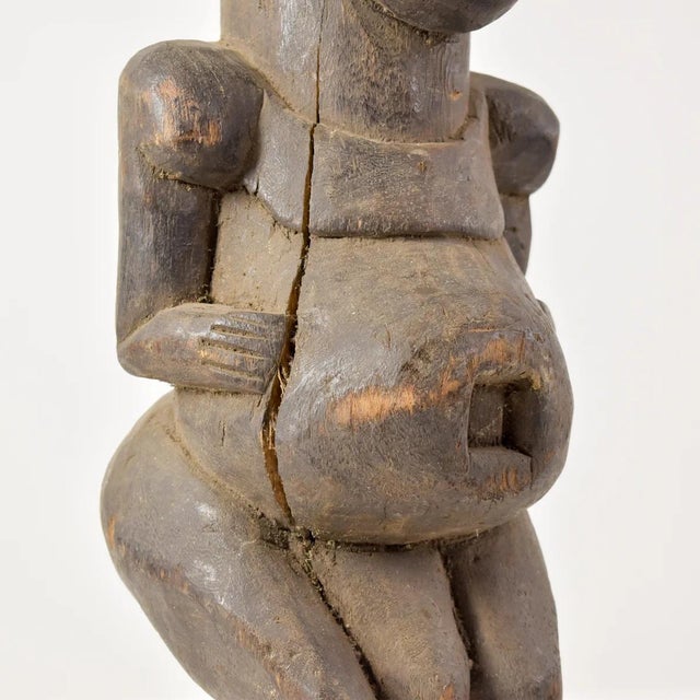 Early 20th Century Moba Standing Wood Figure Togo For Sale - Image 11 of 12