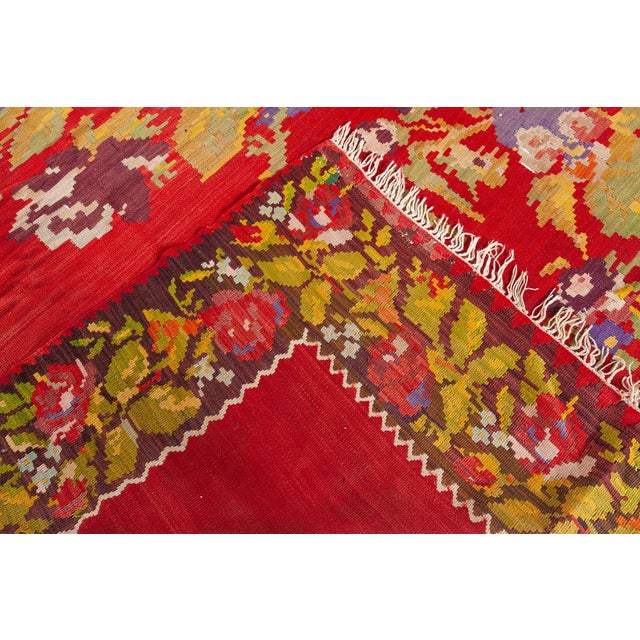 Purple 1930s Bessarabian Kilim Rug For Sale - Image 8 of 9