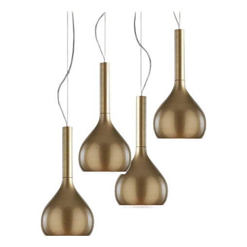 Suspension Lamps by Angeletti & Ruzza for Oluce, Set of 4 For Sale