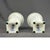 Mid-Century Modern Vintage Ceralene a Raynaud Limoges France White Porcelain 5 3/4" Urn Vases: For Sale - Image 3 of 6