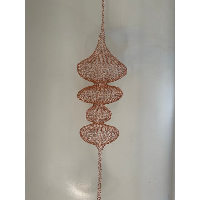 2020s Handmade Copper Wire Sculpture Inspired by the Hand Woven Technique of Ruth Asawa #14 For Sale - Image 5 of 5