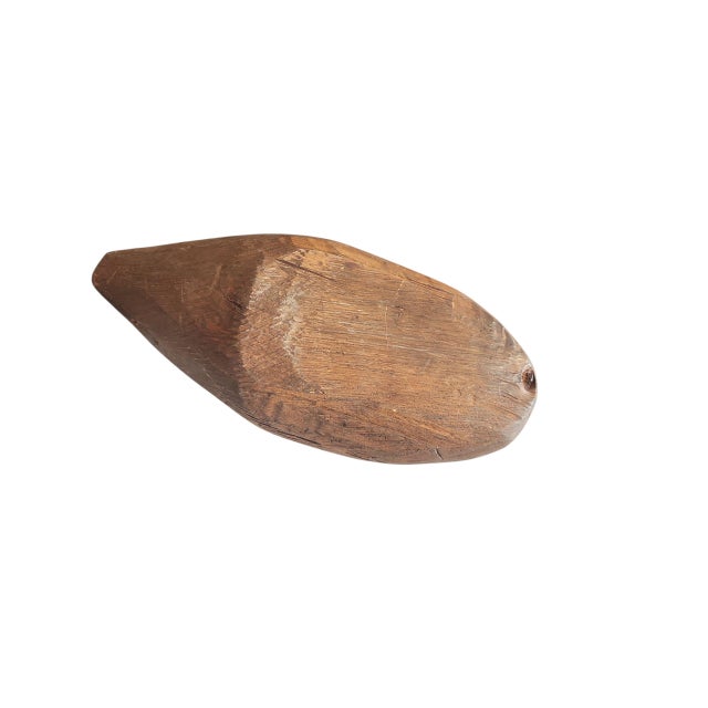 Wood Antique Folk Art Style Mallard Decoy For Sale - Image 7 of 7