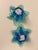 Murano Glass Blue Flower Votive Holders For Sale - Image 6 of 8