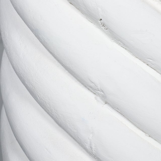 1990s 1990s Dorothy Draper Style Plaster Twist Form Column Pedestal For Sale - Image 5 of 8