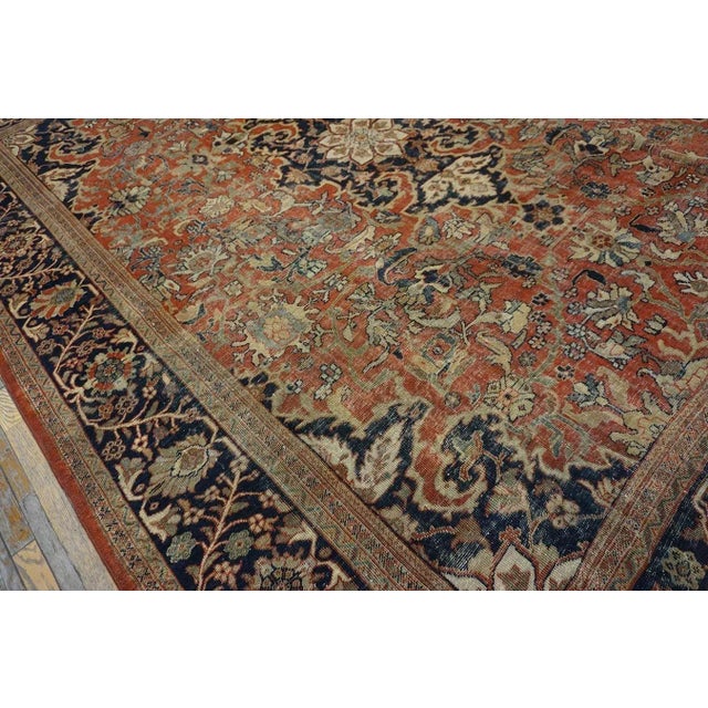 Late 19th Century Persian Sultanabad Carpet ( 10'9" x 13'8" - 328 x 417 )