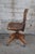 Early 20th Century Early 20th Century Antique Victorian Walnut Industrial Bankers Office Schoolhouse Swivel Desk Chair For Sale - Image 5 of 11