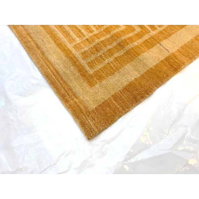 Silk and Wool Modern Nepalese , 10' X 13'6" For Sale - Image 4 of 4