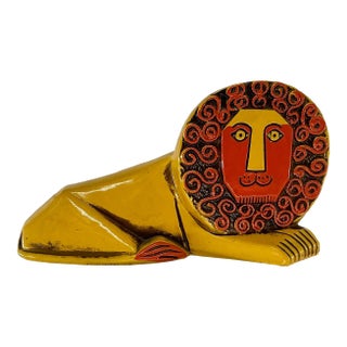 1960s Vintage Lion Coin Bank by Pride Creations For Sale