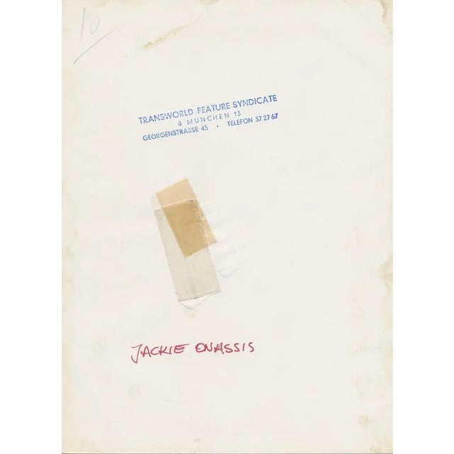 Jackie Onassis, Black and White Photography, 1960s For Sale - Image 3 of 4