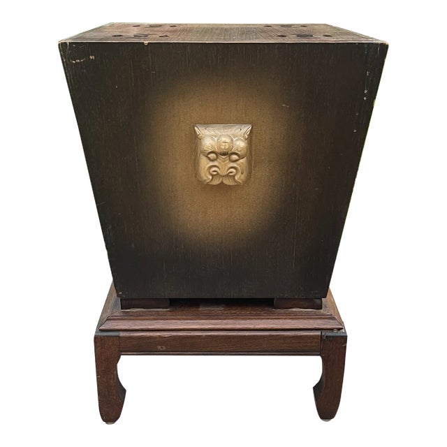 Asian Modern Chinoiserie MCM Storage Piece in the Manner of James Mont For Sale
