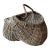 Primitive Butt/Melon Hand Woven Basket For Sale