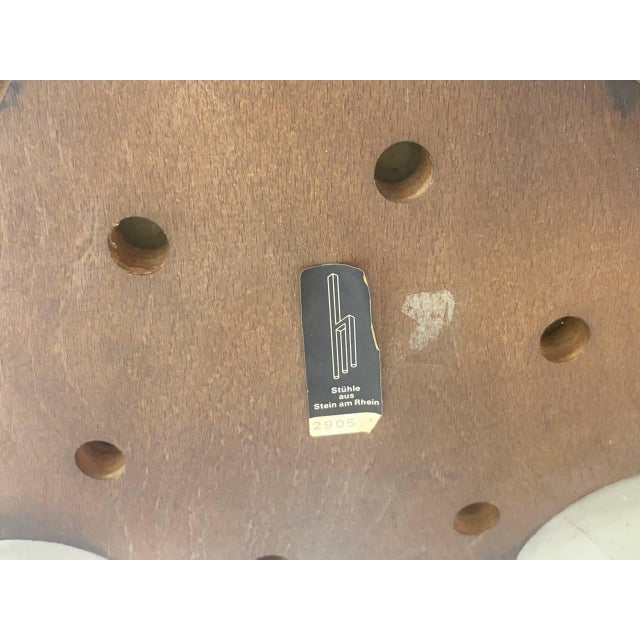 Chairs in Dark Brown Stained Beechwood by Bruno Rey for Dietiker, 1971 For Sale - Image 16 of 17